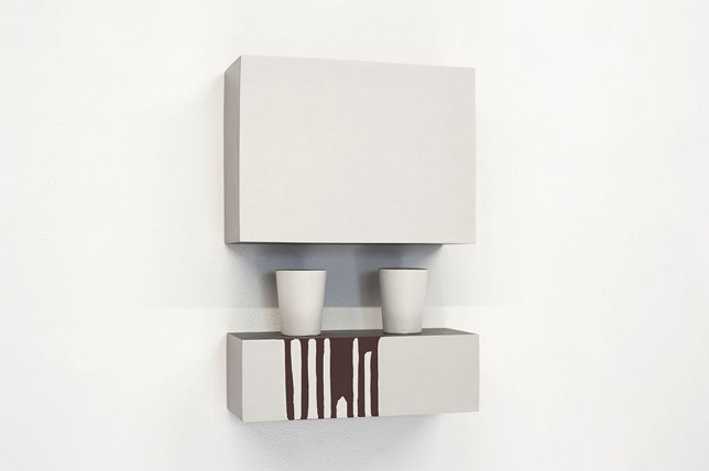 André Schuler, Paint, Holz, Gips, Acrylfarbe, 24 x 35 x 9 cm, 2016