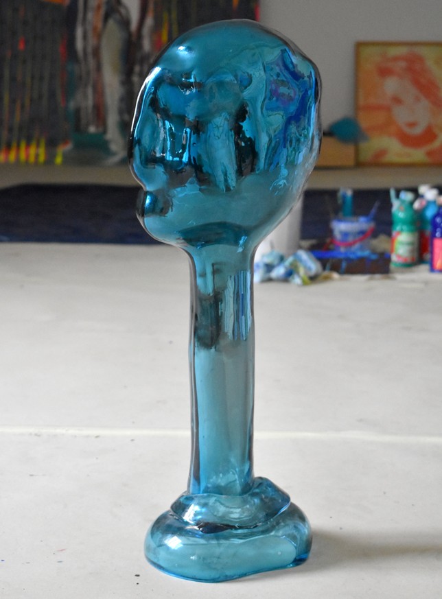 André Wilhelm, Glasskulptur, Höhe 60 cm, 2015