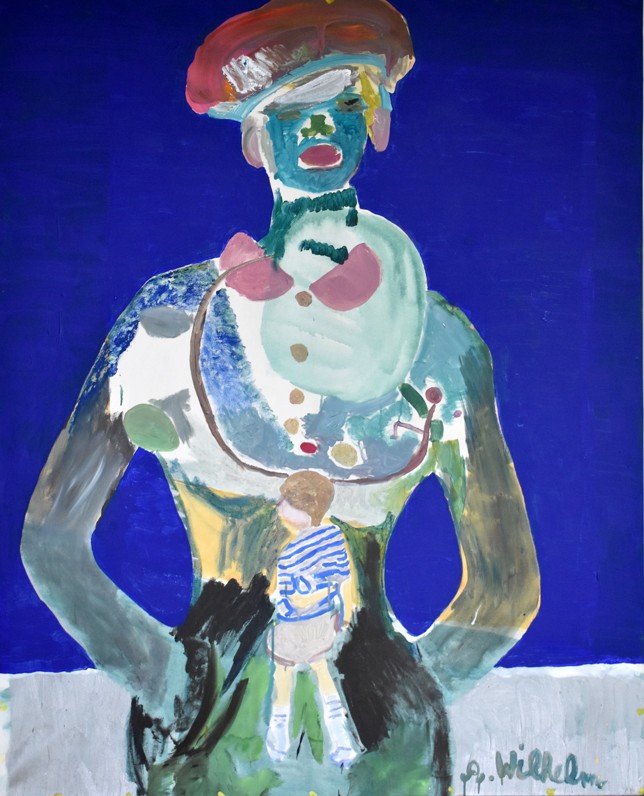 André Wilhelm, Guggenheim, Mischtechnik, 130 x 160cm, 2018