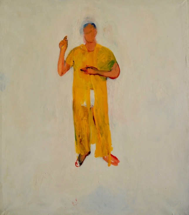 Ohne Titel, 1990, Öl auf Acryl auf Baumwolle, 152 x 133 cm