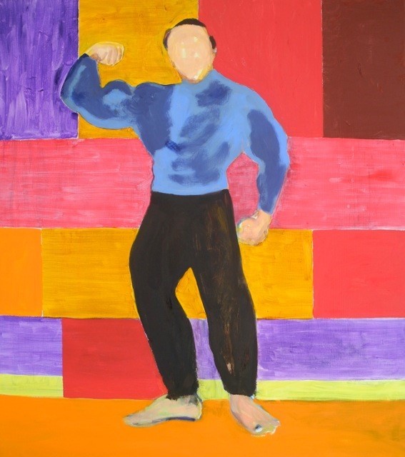 Arnold, 2015, Öl auf BW, 80 x 70 cm