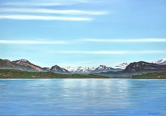 Luzerner Bucht, Öl und Acryl auf Lw, 80 x 114 cm, 2013/21
