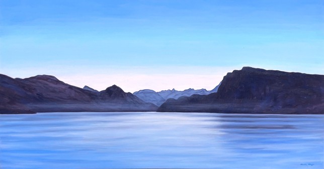 Morgenstimmung am Vierwaldstättersee, Öl auf Leinwand, 106 x 200 cm, 2007/21