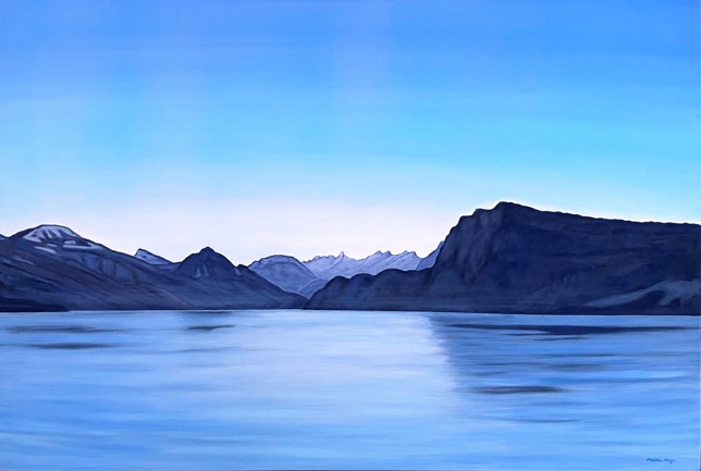 Morgenstimmung am Vierwaldstättersee, Öl und Acryl auf Lw, 135 x 200 cm, 2008/21