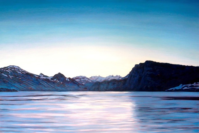 Morgenstimmung am Vierwaldstättersee, Öl auf Lw, 135 x 200 cm, 2012