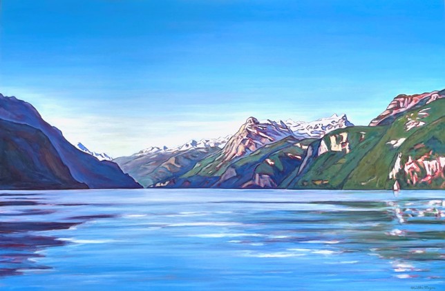 Urnersee, Öl auf Lw, 106 x 160 cm, 2012