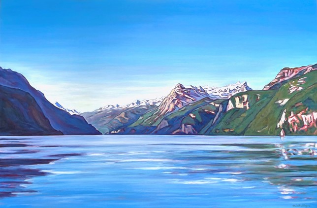 Urnersee, Öl auf Lw, 106 x 160 cm, 2012