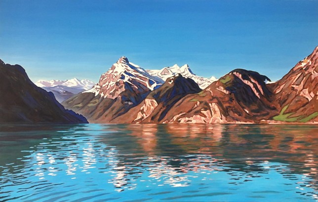 Urnersee, Öl auf Lw, 160 x 250 cm, 2017