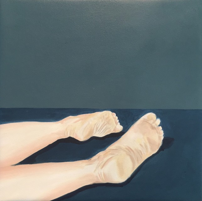 Carla Maria Bellido, Play Dirty 8, 40 x 40 cm, Öl auf Leinwand, 2018