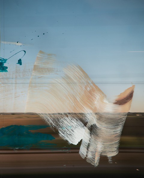 „Movement 1“, Fotomalerei, Acryl auf Fine Arts Inkjet Pigment Print, Unikat, 47 x 58.5 cm, 2016