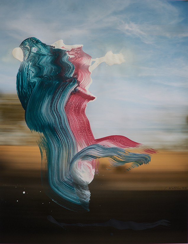 „Movement II “,Fotomalerei, Acryl auf Fine Arts Inkjet Pigment Print, Unikat, 49.5 x 65 cm