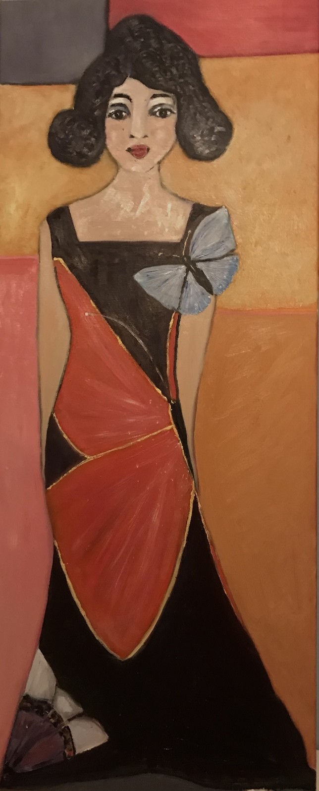 Jasmin, Öl auf Leinwand, 130 x 53, 2023