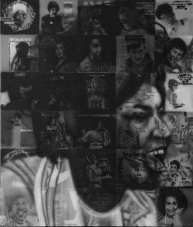 Aretha Franklin, 2014, Airbrushillustration, Unikat, 68/80 cm