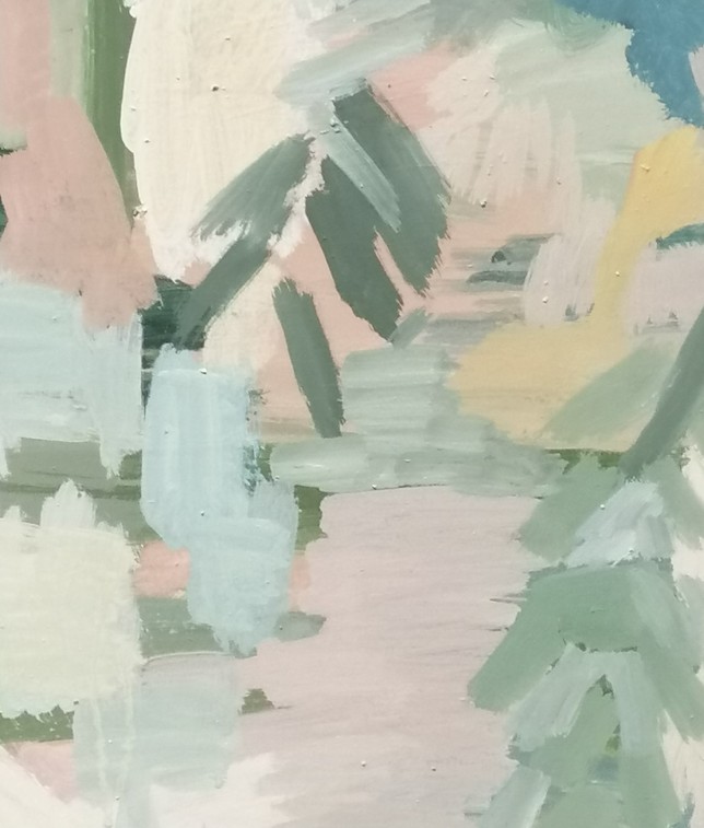 Verena Renggli, Territoryfield, Ei-Tempera, 40 x 30, 2019