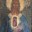 Ernesto Rodriguez Conzalez, Heiliges Herz, Acryl auf Holz, Acrylgold, Echtgold (23.75 Karat), 70 x 32 cm, 2017