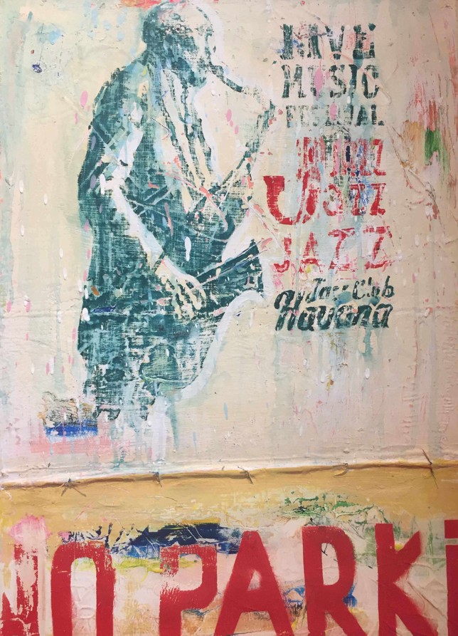 Rudy Rubio Rodriguez, Piece of identity 5, Mischtechnik, 75 x 50 cm, 2017